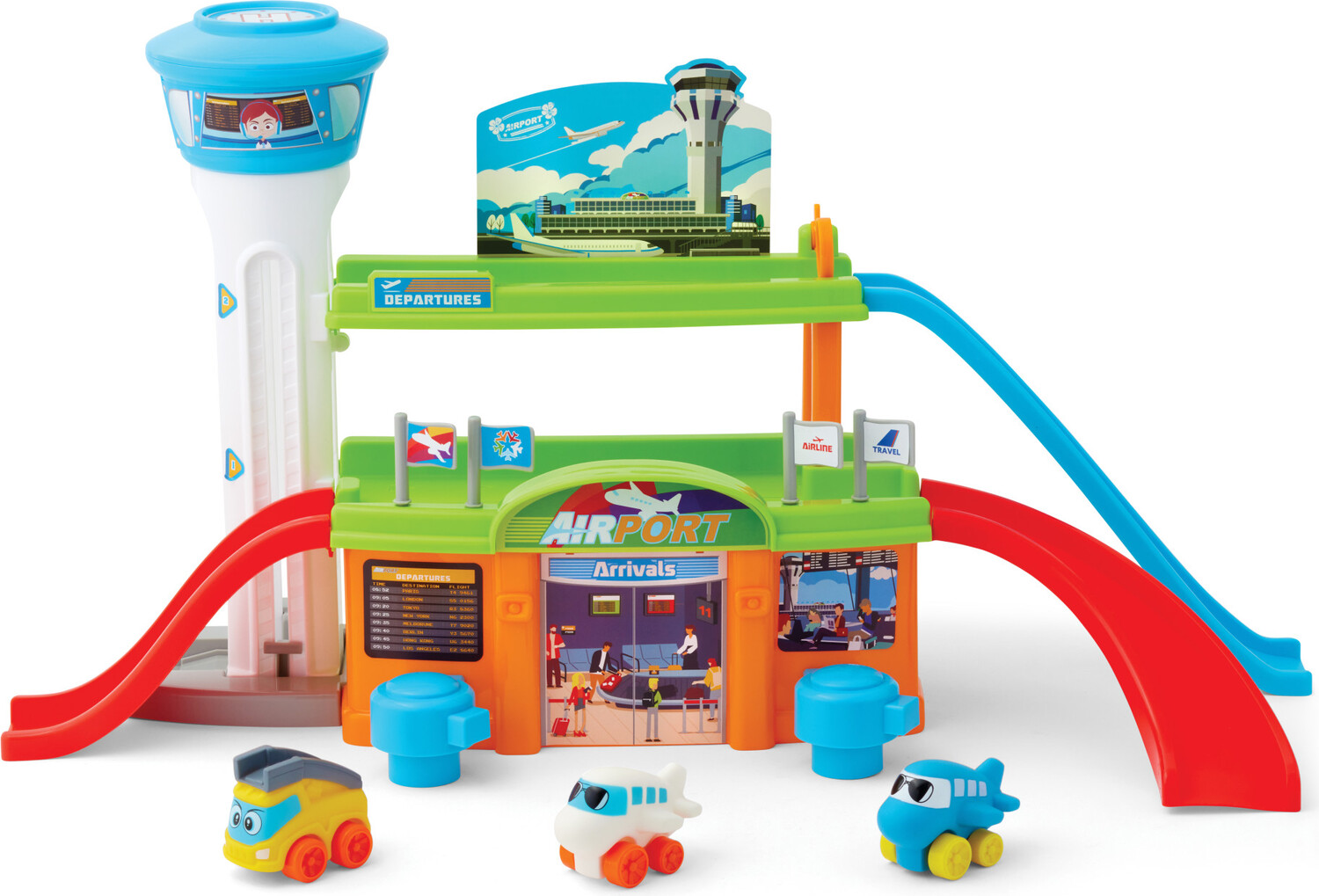 KidOozie - Slide 'N Soar Airport Playset
