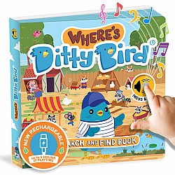 Ditty Bird | Where's Ditty? | Look and Find book with sounds | Activity Sound Book for toddlers 1- 3 | Early learning toy