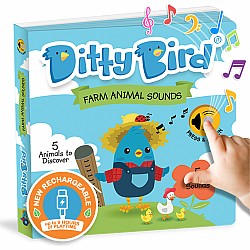 Ditty Bird | Interactive Farm Animal Sound book | Musical Books for toddlers 1- 3 | Board Book with Sounds