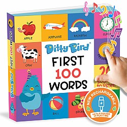 Ditty Bird | First 100 Words Interactive Sound Book for toddlers 1- 3 | speech therapy | Educational Learning books for 1 year 