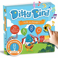 Ditty Bird | ABC Fun Alphabet Interactive Sound Book for toddlers 1- 3 | Musical books for preschoolers | Early learning toy