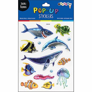 Sharks Pop-Up Stickers