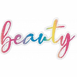 Beauty Glitter Emb Sticker
