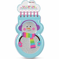 Snowman Puffy Notepad 