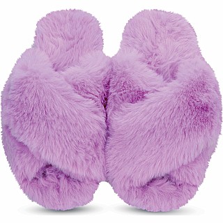 Furry Crossover Slippers (Medium)