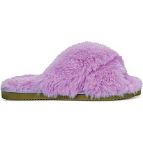 Furry Crossover Slippers (Medium)