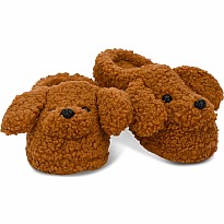 Fluffy Dog Furry Slippers (Large)