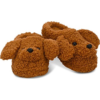 Fluffy Dog Furry Slippers (Medium)