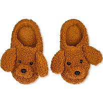Fluffy Dog Furry Slippers (Small)