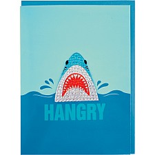 Hangry Shark Rhinestone Decal Card