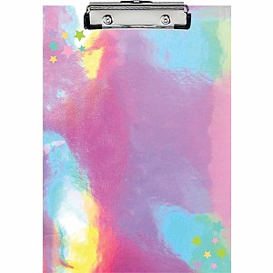 Pink Holographic Clipboard Set