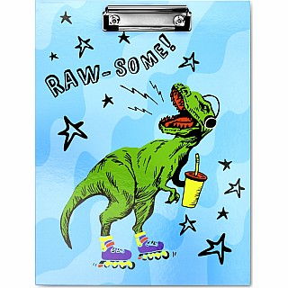 Skating Dino Clipboard Set