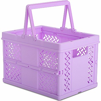Small Lavender Foldable Storage Crate