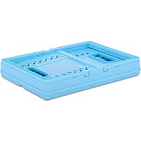 Small Blue Foldable Storage Crate