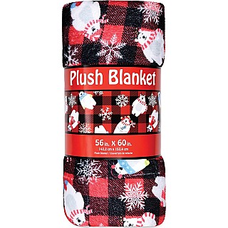 Beary Holidays Plush Blanket