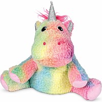Rainbow Sherpa Unicorn Weighted Stuffed Animal
