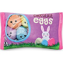 Chocolate Easter Egg Buddies Packaging Fleece Plush