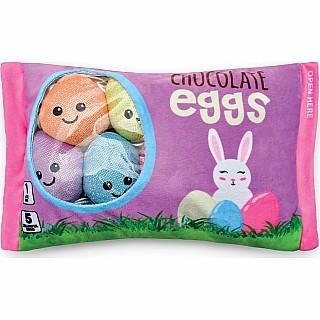 Chocolate Easter Egg Buddies Packaging Fleece Plush