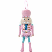 Pink Nutcracker Plush Ornament