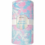 Tie Dye Smile Plush Blanket