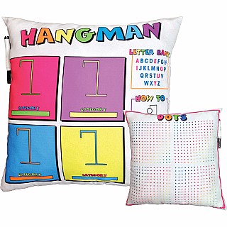 Hangman And Dots Game Pillow