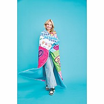 Dum-Dums Patchwork Sherpa Blanket