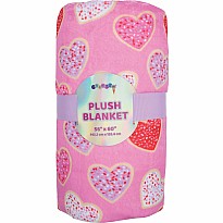 Heart Cookies Plush Blanket