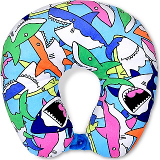 Shark Frenzy Neck Pillow