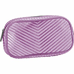 Pink Chevron Small Cosmetic Bag
