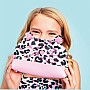 Pink Leopard Oval Cosmetic Bag
