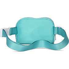 Turquoise Nylon Belt Bag