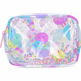 Ice Cream Party Clear Cosmetic Bag
