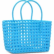 Small Blue Woven Tote