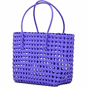 Large Purple Woven Tote