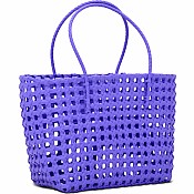 Large Purple Woven Tote