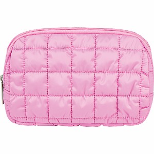 Pink Quilted Belt Bag