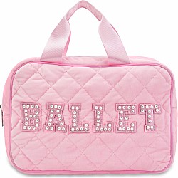 Ballet Quilted Large Cosmetic Bag