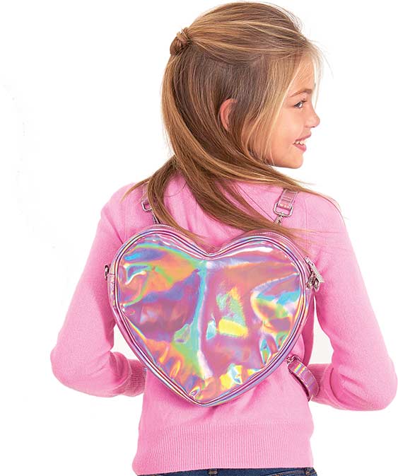 SHINY HEART PATCH SLING BAG - PINK – Simply Carolina Kids