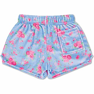 Ditsy Floral Plush Shorts (Large - 14)