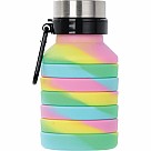 Swirl Tie Dye Collapsible Silicone Water Bottle