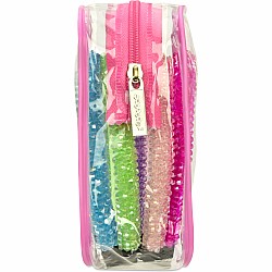 5 Pack Rhinestone Headbands In Reusable Pouch