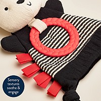 Bitzy Crinkle™ Sensory Crinkle Toy with Teether (Pauly the Panda)
