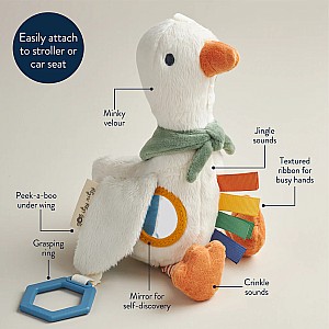 Bitzy Traveler™ - Developmental Sensory Toy (Goose )