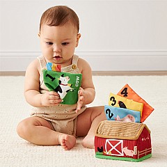 Itzy Sensory Scarves™ "Tissue” Box for Put-and-Take Play (Farm Friends)