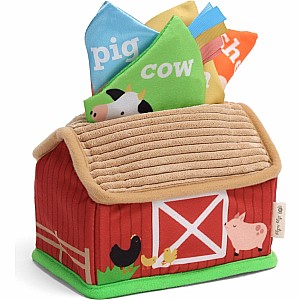 Itzy Sensory Scarves™ "Tissue” Box for Put-and-Take Play (Farm Friends)