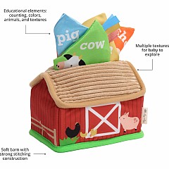 Itzy Sensory Scarves™ "Tissue” Box for Put-and-Take Play (Farm Friends)