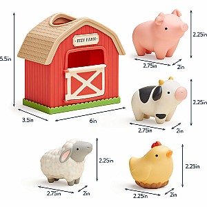 Itzy Play Barn™ - Spill and Fill Activity Toy (Farm Friends)