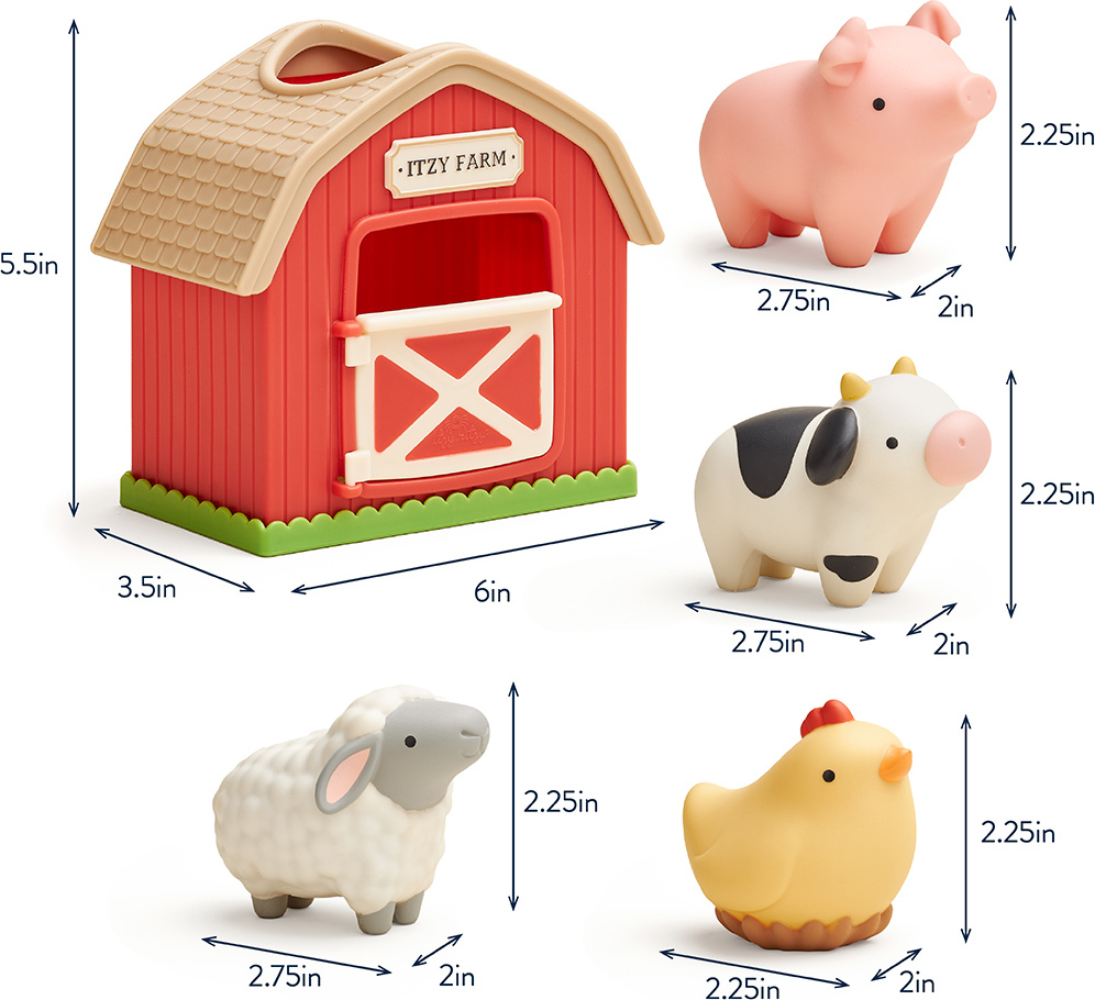 Itzy Play Barn™ - Spill and Fill Activity Toy (Farm Friends)