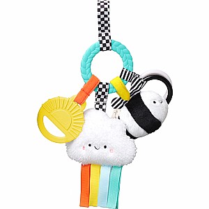 Bitzy Busy Ring™ - Teething Activity Toy (Brights)