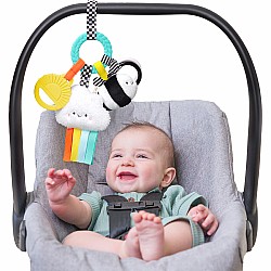 Bitzy Busy Ring  Teething Activity Toy, Brights